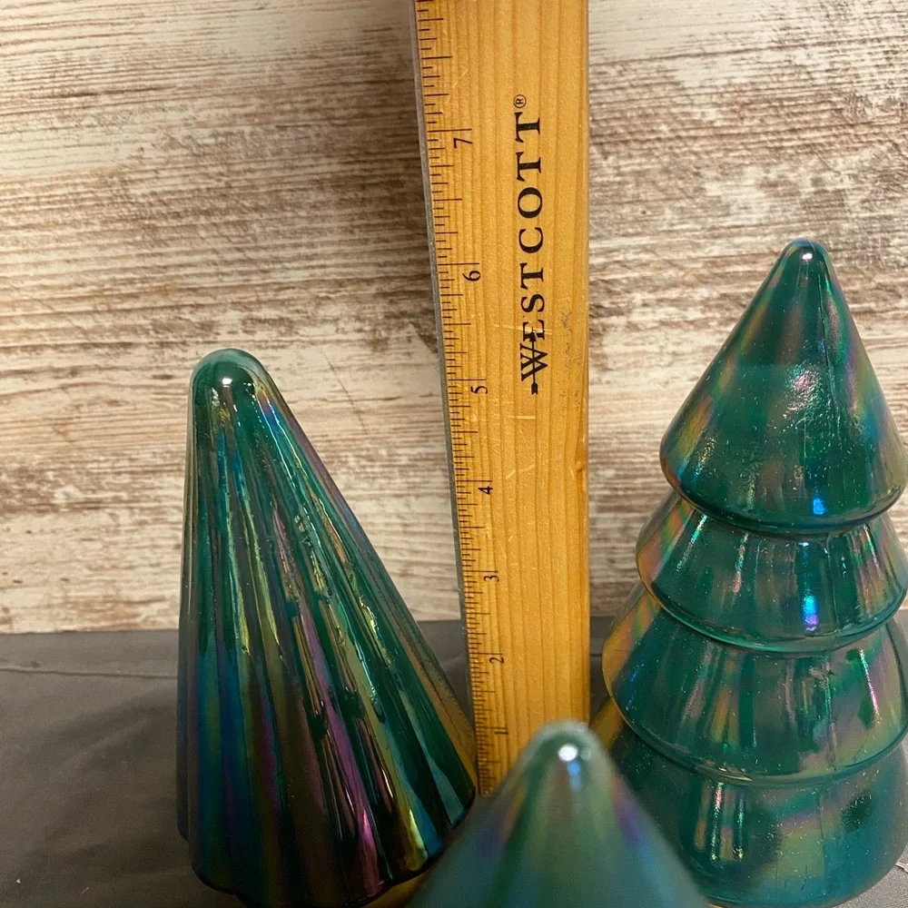 NWT 2023 Christmas collection Target Iridescent Green Holiday Trees